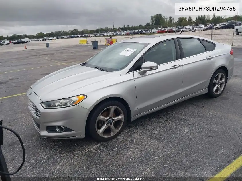 3FA6P0H73DR294755 2013 Ford Fusion Se