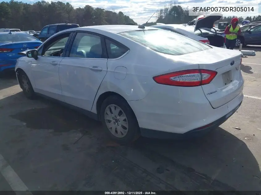 3FA6P0G75DR305014 2013 Ford Fusion S