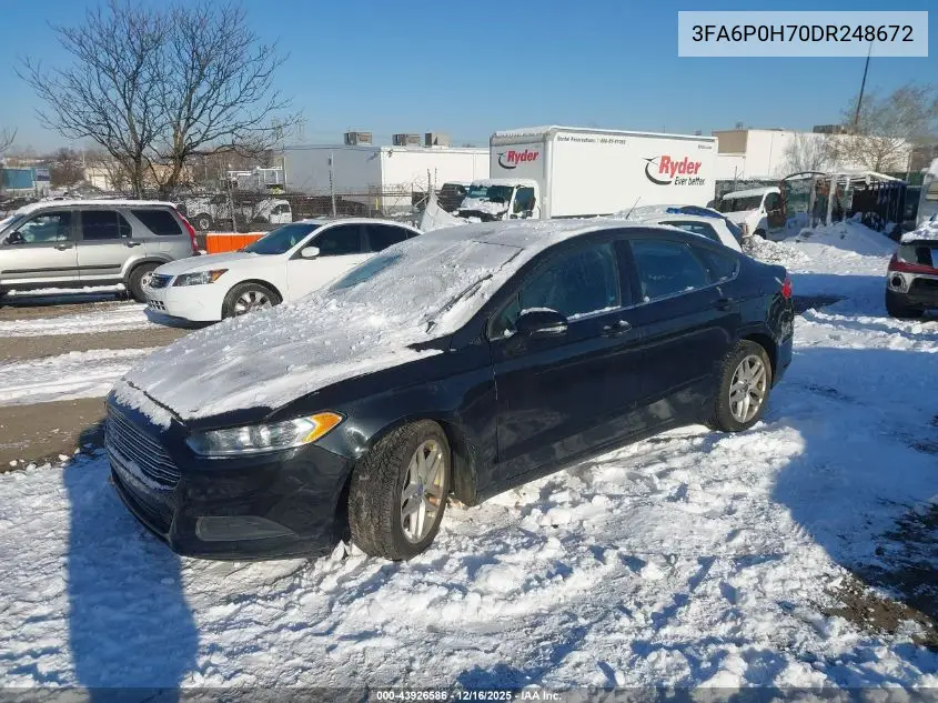 3FA6P0H70DR248672 2013 Ford Fusion Se