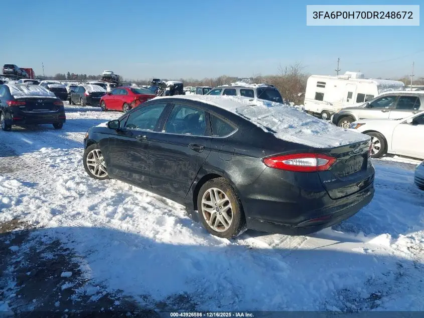 3FA6P0H70DR248672 2013 Ford Fusion Se