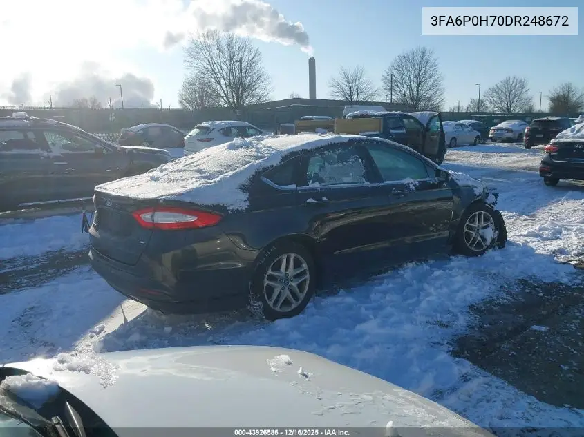 3FA6P0H70DR248672 2013 Ford Fusion Se