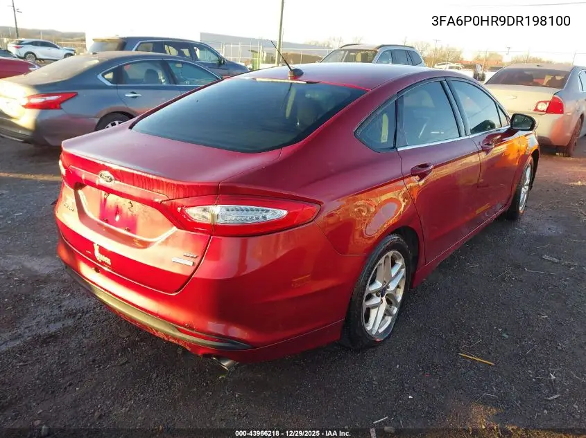 3FA6P0HR9DR198100 2013 Ford Fusion Se