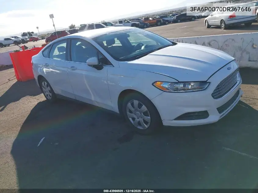 3FA6P0G70DR367646 2013 Ford Fusion S