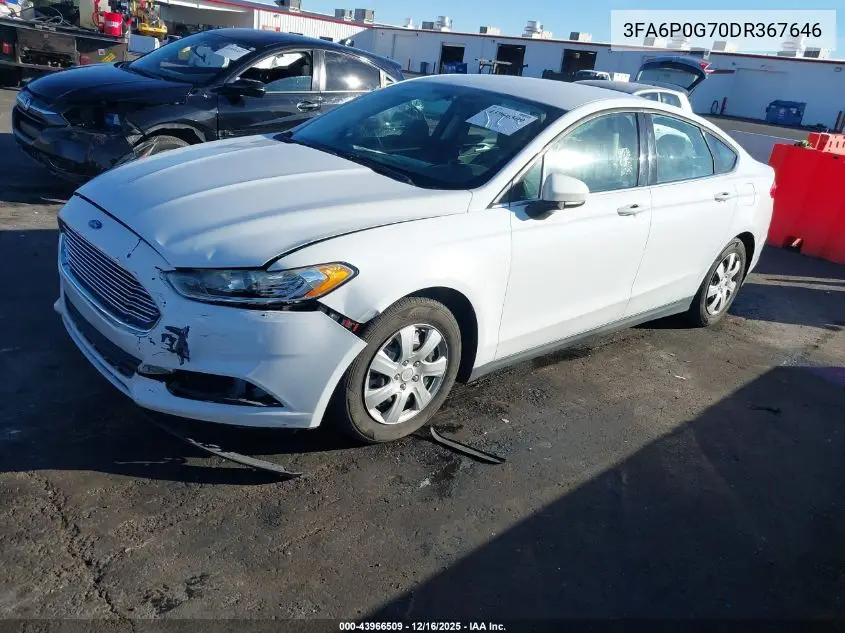 3FA6P0G70DR367646 2013 Ford Fusion S