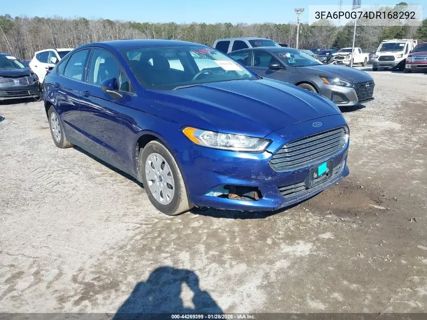 3FA6P0G74DR168292 2013 Ford Fusion S