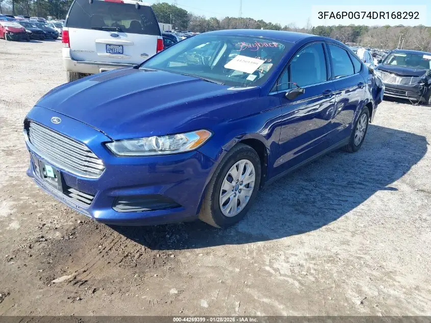 3FA6P0G74DR168292 2013 Ford Fusion S