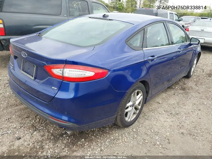 3FA6P0H76DR338814 2013 Ford Fusion Se