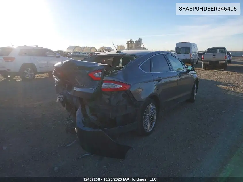 3FA6P0HD8ER346405 2014 Ford Fusion Se