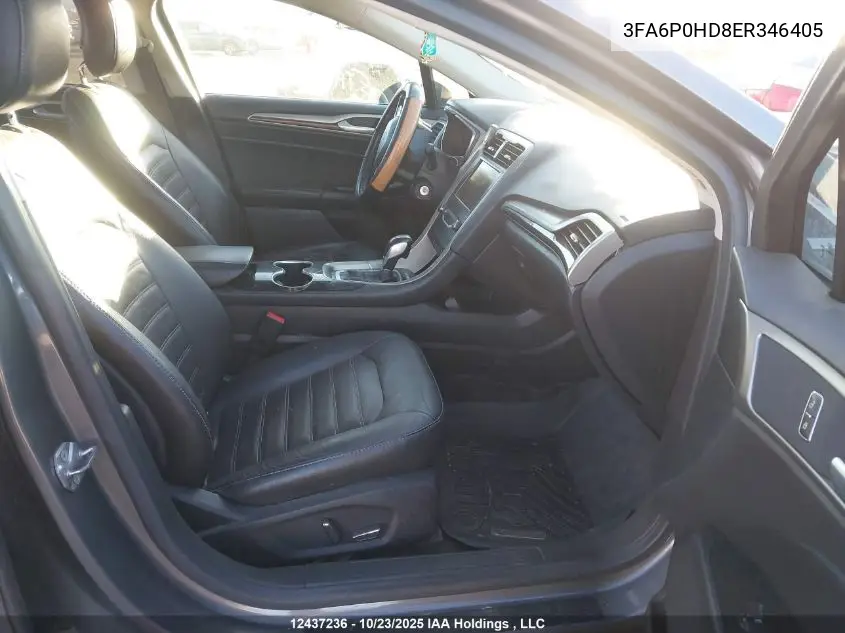 3FA6P0HD8ER346405 2014 Ford Fusion Se