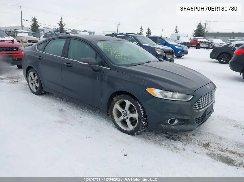 3FA6P0H70ER180780 2014 Ford Fusion Se