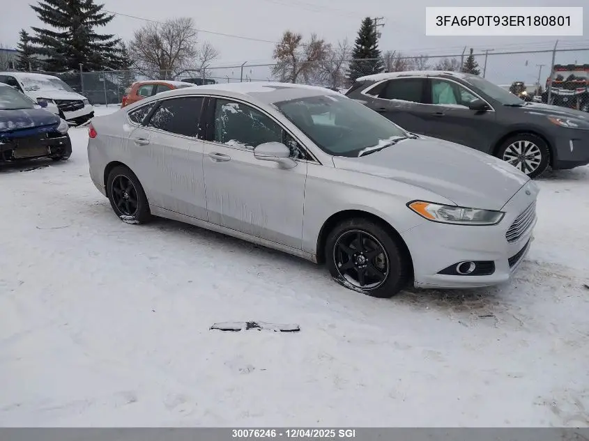 3FA6P0T93ER180801 2014 Ford Fusion Se