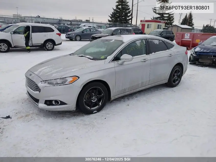 3FA6P0T93ER180801 2014 Ford Fusion Se