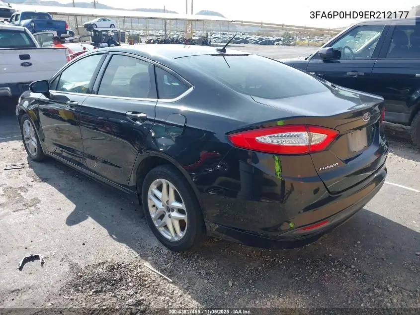 3FA6P0HD9ER212177 2014 Ford Fusion Se