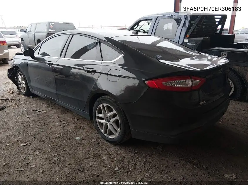 3FA6P0H70ER306183 2014 Ford Fusion Se