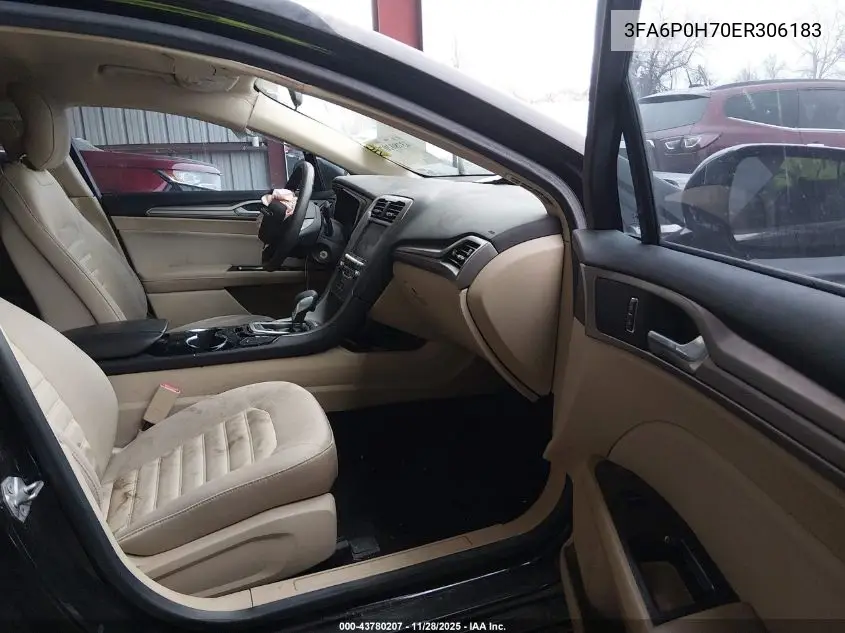 3FA6P0H70ER306183 2014 Ford Fusion Se