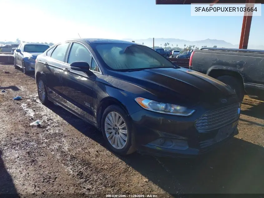 3FA6P0PUXER103664 2014 Ford Fusion Energi Se Luxury