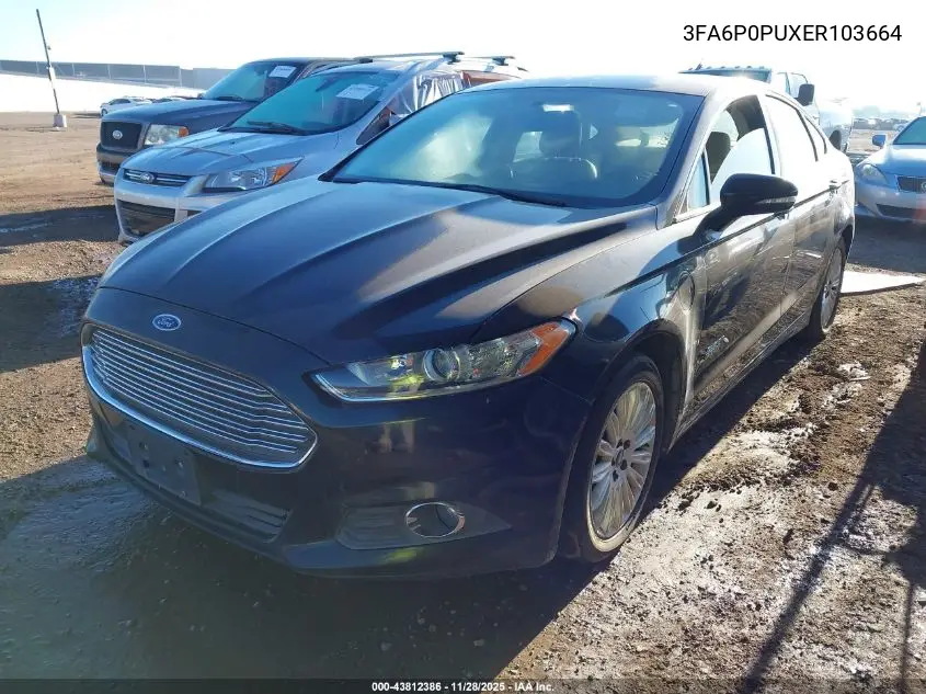 3FA6P0PUXER103664 2014 Ford Fusion Energi Se Luxury
