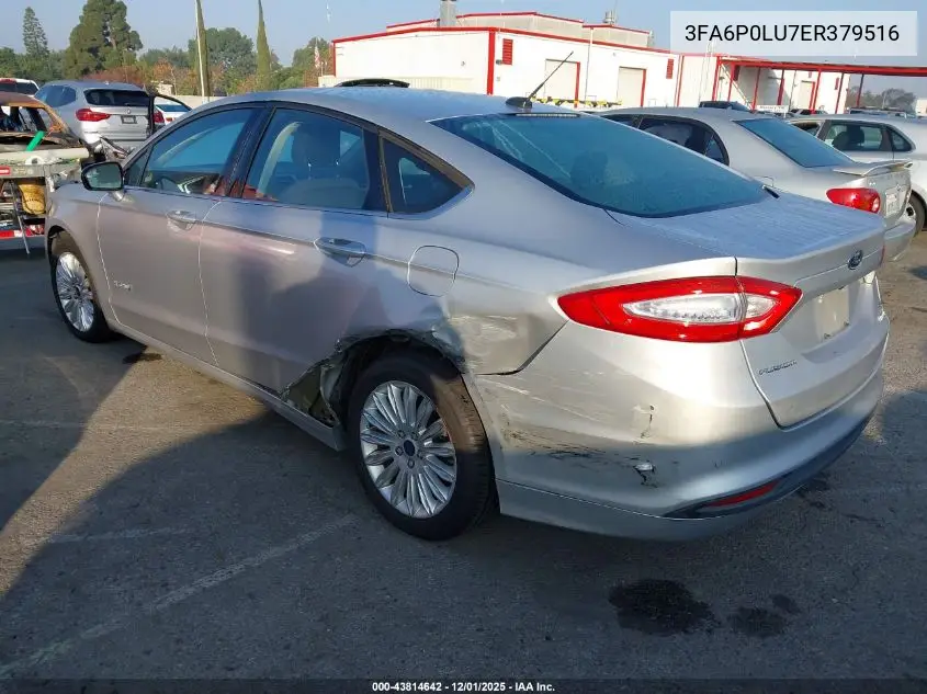 3FA6P0LU7ER379516 2014 Ford Fusion Hybrid Se