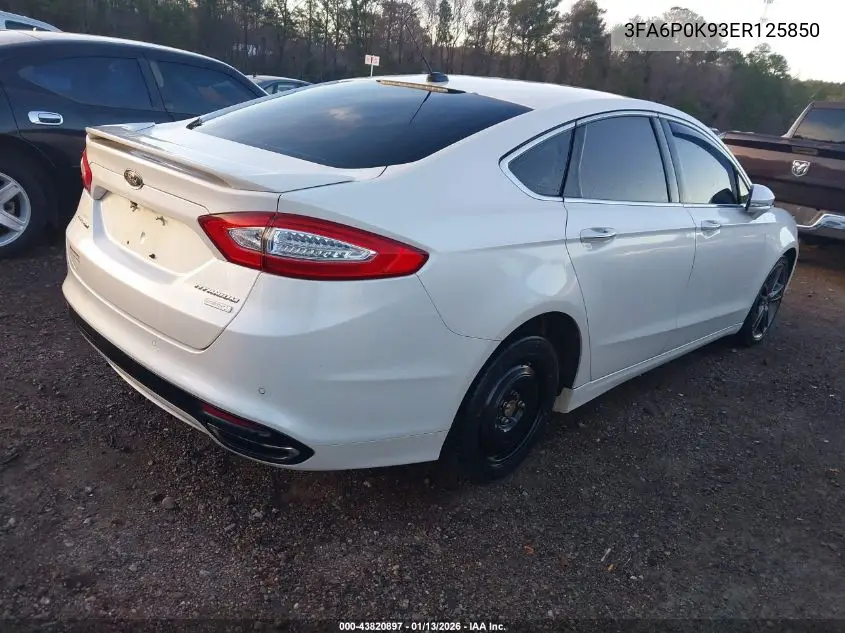 3FA6P0K93ER125850 2014 Ford Fusion Titanium