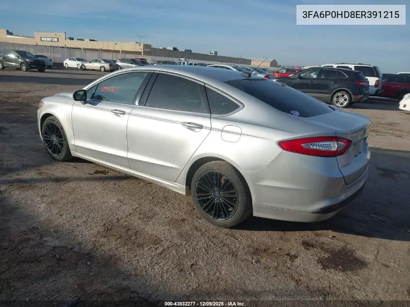 3FA6P0HD8ER391215 2014 Ford Fusion Se