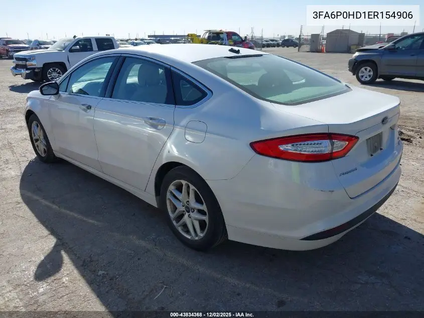 3FA6P0HD1ER154906 2014 Ford Fusion Se