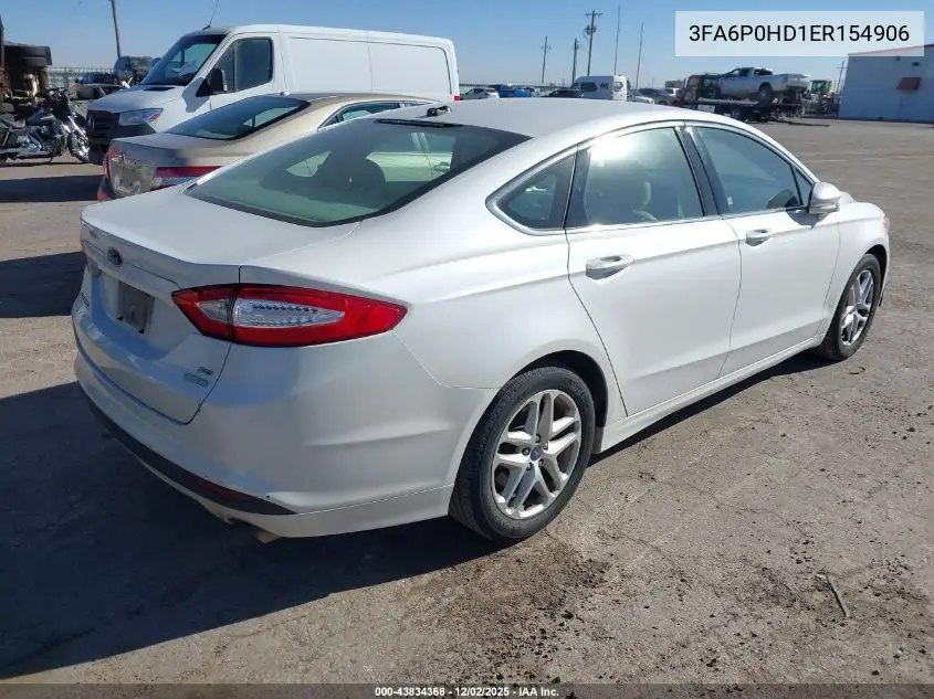 3FA6P0HD1ER154906 2014 Ford Fusion Se