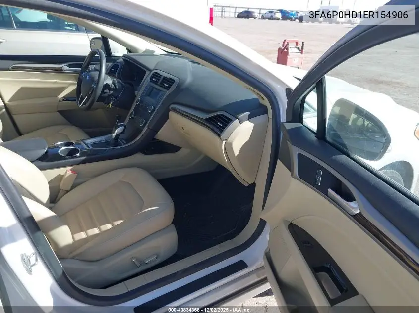 3FA6P0HD1ER154906 2014 Ford Fusion Se