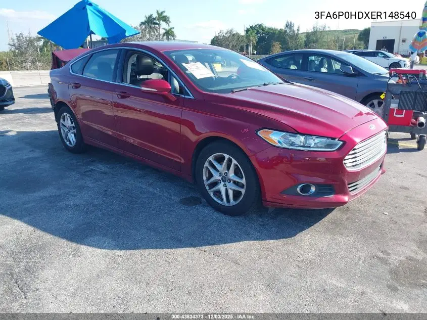 3FA6P0HDXER148540 2014 Ford Fusion Se