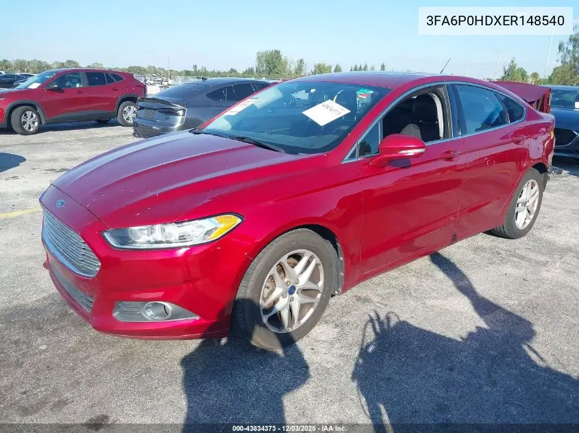 3FA6P0HDXER148540 2014 Ford Fusion Se