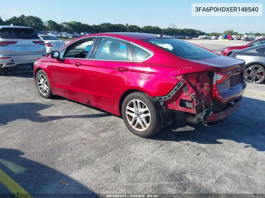 3FA6P0HDXER148540 2014 Ford Fusion Se