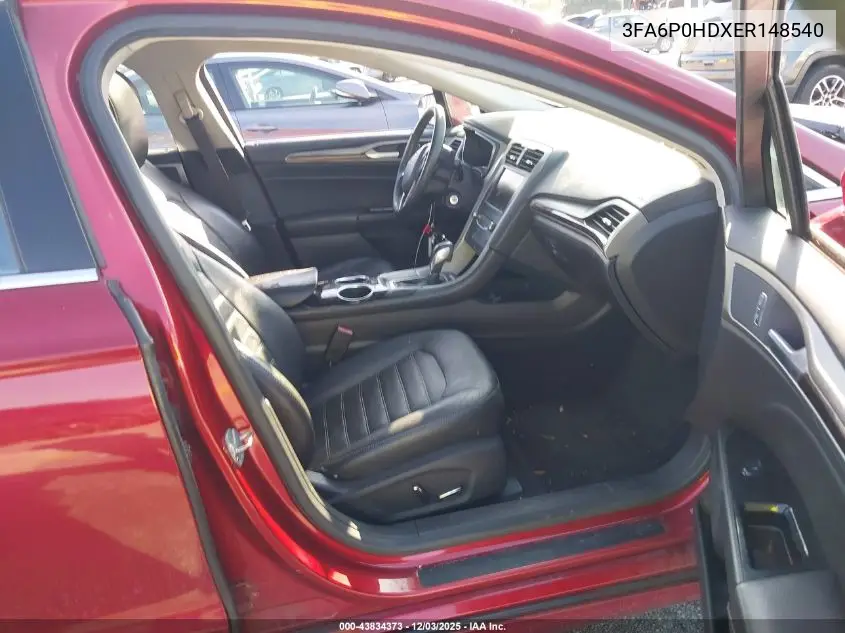 3FA6P0HDXER148540 2014 Ford Fusion Se