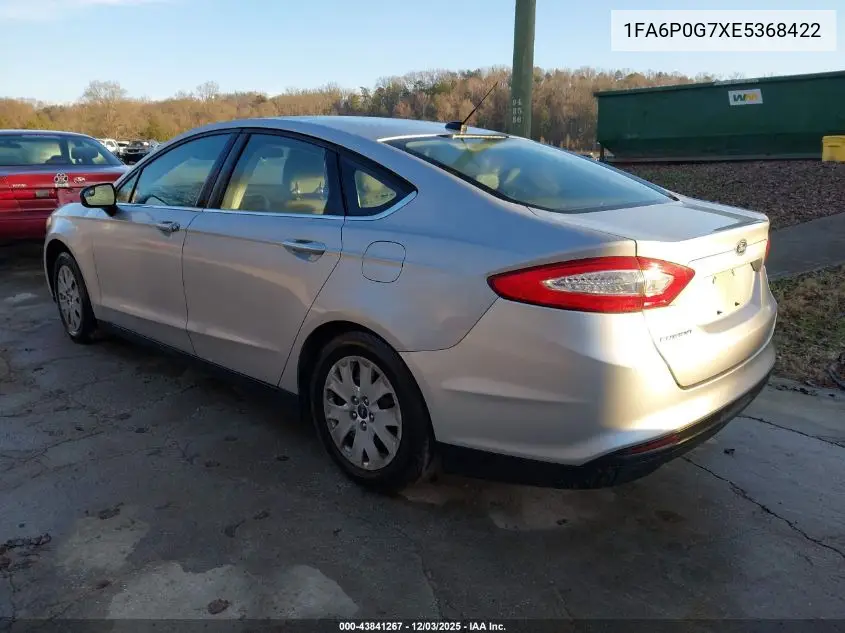 1FA6P0G7XE5368422 2014 Ford Fusion S
