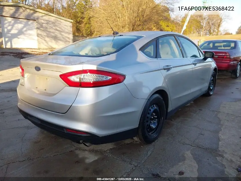 1FA6P0G7XE5368422 2014 Ford Fusion S
