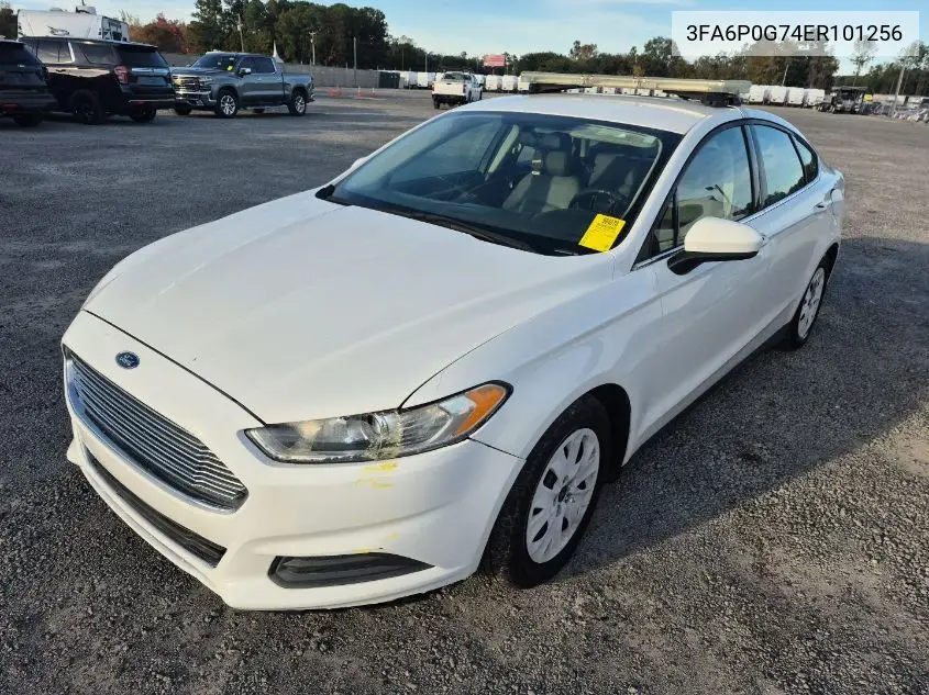 3FA6P0G74ER101256 2014 Ford Fusion S