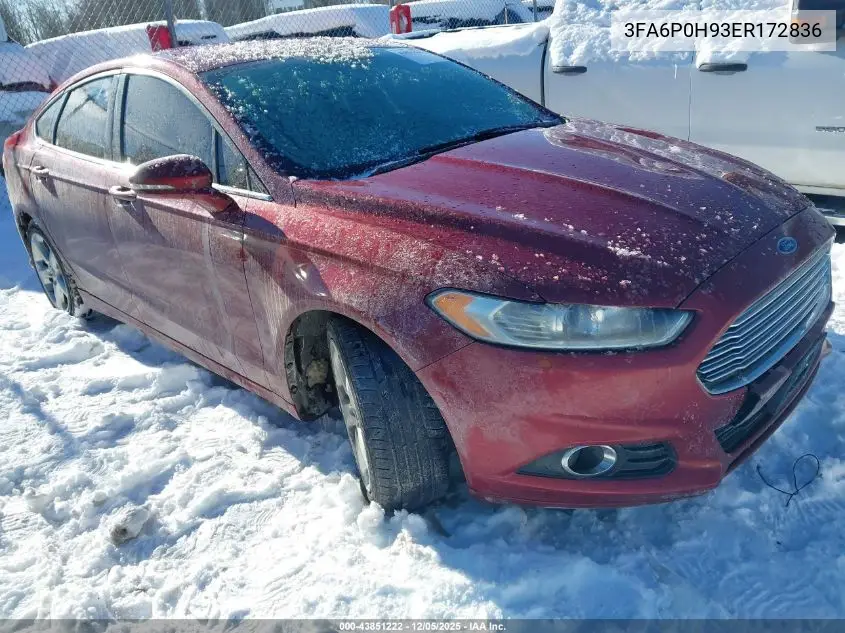 3FA6P0H93ER172836 2014 Ford Fusion Se