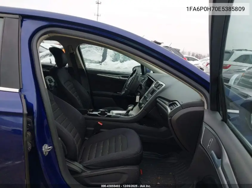 1FA6P0H70E5385809 2014 Ford Fusion Se