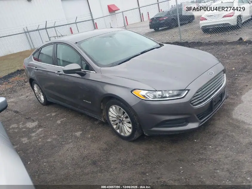 3FA6P0UU4ER274429 2014 Ford Fusion Hybrid S