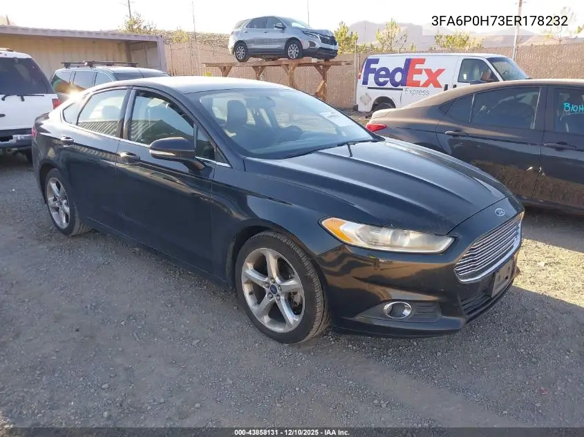 3FA6P0H73ER178232 2014 Ford Fusion Se