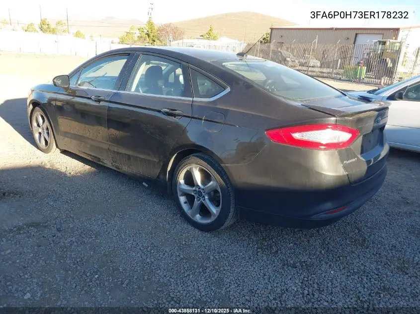 3FA6P0H73ER178232 2014 Ford Fusion Se