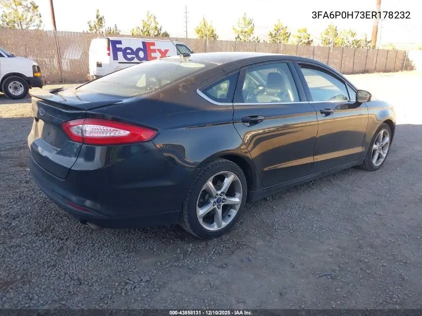 3FA6P0H73ER178232 2014 Ford Fusion Se