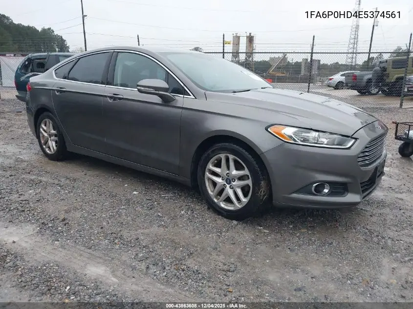 1FA6P0HD4E5374561 2014 Ford Fusion Se