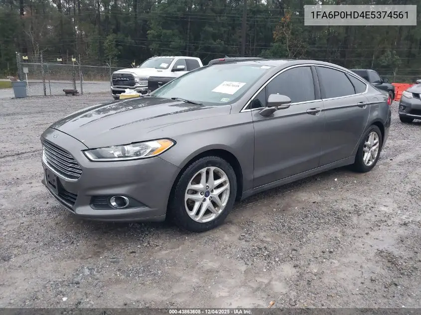 1FA6P0HD4E5374561 2014 Ford Fusion Se