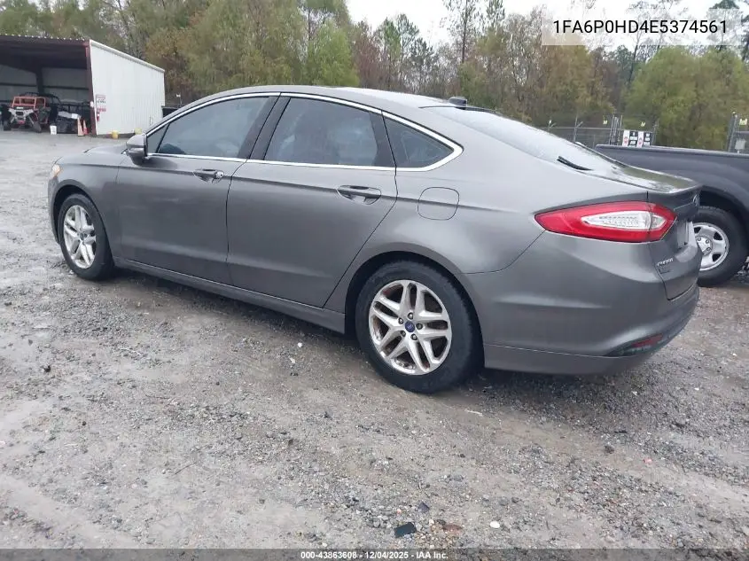 1FA6P0HD4E5374561 2014 Ford Fusion Se