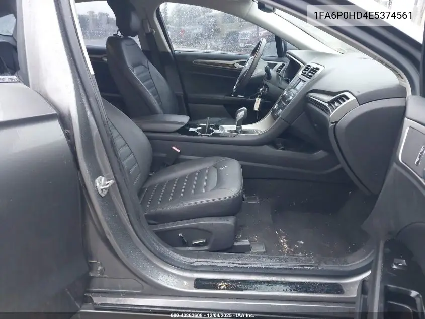 1FA6P0HD4E5374561 2014 Ford Fusion Se