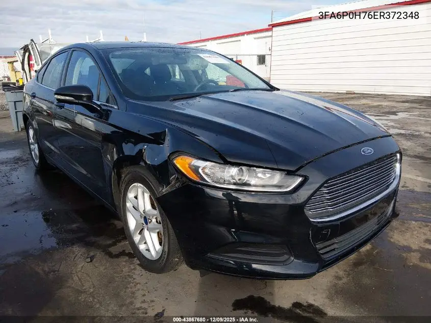3FA6P0H76ER372348 2014 Ford Fusion Se