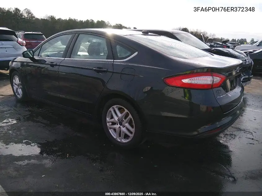 3FA6P0H76ER372348 2014 Ford Fusion Se