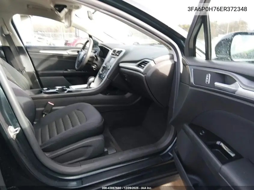 3FA6P0H76ER372348 2014 Ford Fusion Se