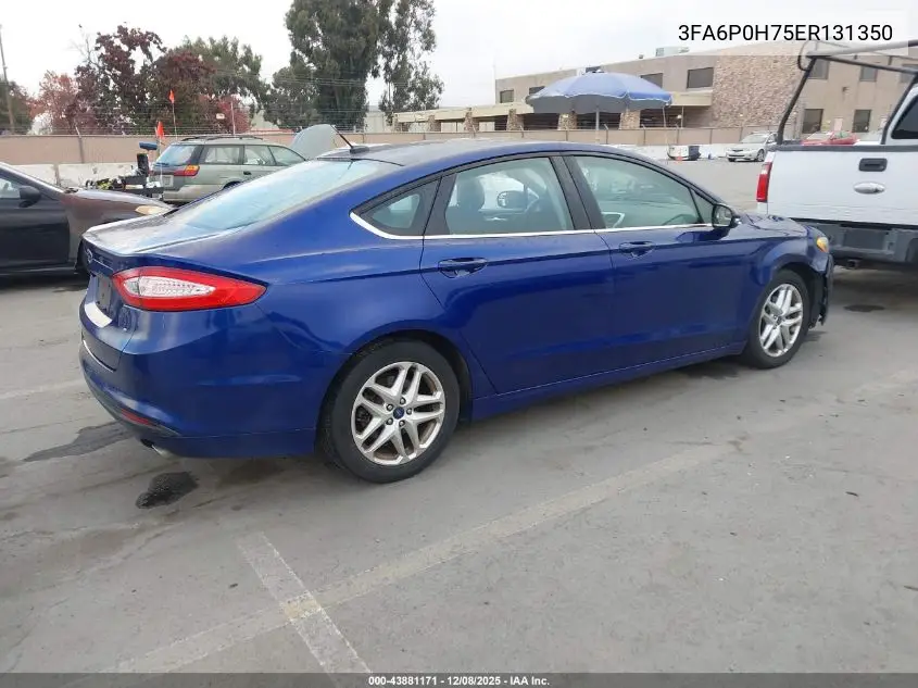 3FA6P0H75ER131350 2014 Ford Fusion Se