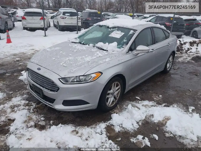 3FA6P0H77ER245169 2014 Ford Fusion Se