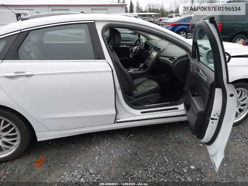 3FA6P0K97ER196534 2014 Ford Fusion Titanium